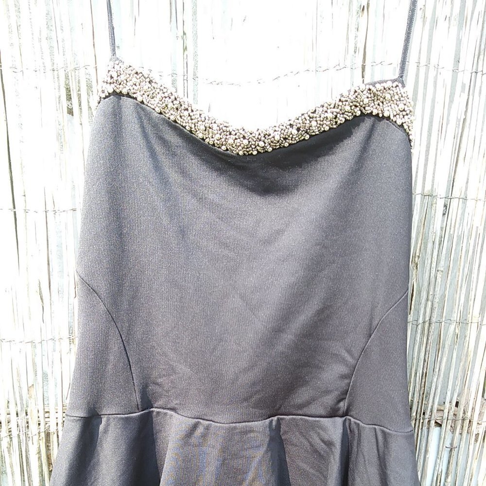 Zara Trafaluc Strapless Beaded Dress - Stretch - M